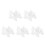 60Pcs White Latex Makeup Triangle for Loose & Pressed Powder Use 8