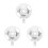 3Pcs Silver Ceiling Fan Mount Braces Iron Material Box Fan Holders 9