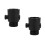2Pcs ABS Shower Shut Off Valves Black Portable Water Flow Control 7
