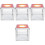 4Pcs Simple Lockable Transparent Raffle Box for Office Vote Storage 5