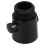 2Pcs ABS Shower Shut Off Valves Black Portable Water Flow Control 2
