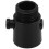 2Pcs ABS Shower Shut Off Valves Black Portable Water Flow Control 3