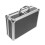 2Pcs Portable Aluminum Alloy Tool Case Black Locking Toolbox Organizer 1