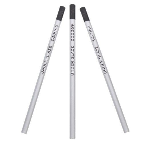 15Pcs Ceramic Underglaze Pencils Black Wood for Precise Clay Sketching 2