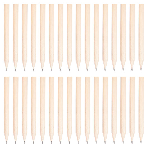 600Pcs Short Wooden Round Pencils Pre Sharpened Khaki for Writing Use 1