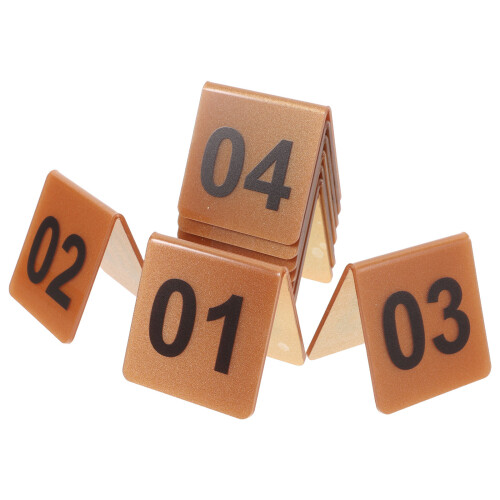 40Pcs Multi Acrylic Table Number Holders Double-Sided Reusable Signs 2
