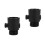 2Pcs ABS Shower Shut Off Valves Black Portable Water Flow Control 8