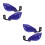 2Pairs Blue Dirt Bike Handlebar Guards PP Plastic Handguard Windshield 3
