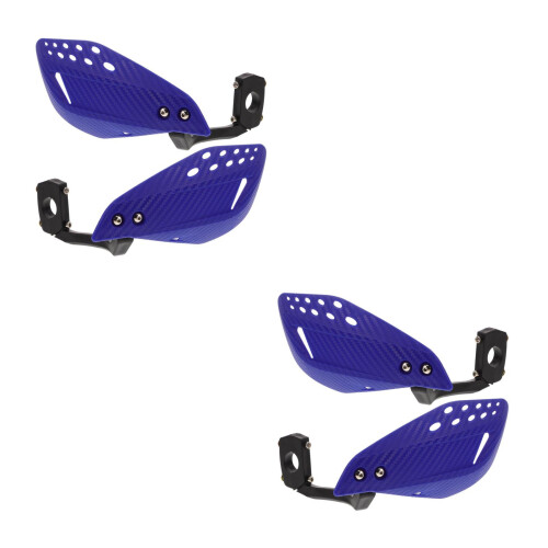 2Pairs Blue Dirt Bike Handlebar Guards PP Plastic Handguard Windshield 2