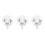 3Pcs Silver Ceiling Fan Mount Braces Iron Material Box Fan Holders 8