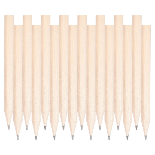 600Pcs Short Wooden Round Pencils Pre Sharpened Khaki for Writing Use 2