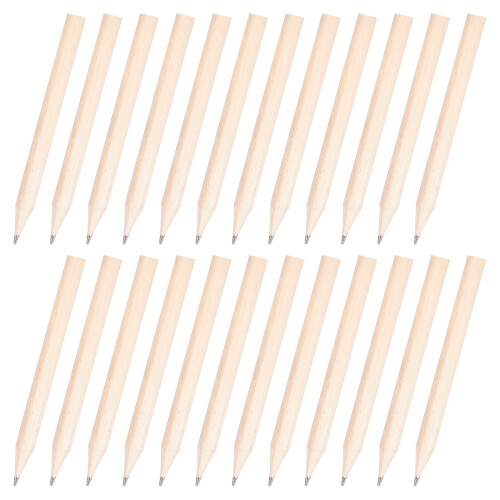 600Pcs Short Wooden Round Pencils Pre Sharpened Khaki for Writing Use