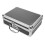 2Pcs Portable Aluminum Alloy Tool Case Black Locking Toolbox Organizer 2