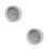 2Pcs Light Grey Household Desktop Clock Table Clock Mute Quiet Design 4