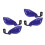 2Pairs Blue Dirt Bike Handlebar Guards PP Plastic Handguard Windshield 6