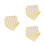 600Pcs Durable Yellow Wick Stickers Double-Sided Adhesive Dots for DIY 6