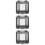 3Pcs Pc Material Breaker Box Cover Grey 4 Way Circuit Distribution Box 9