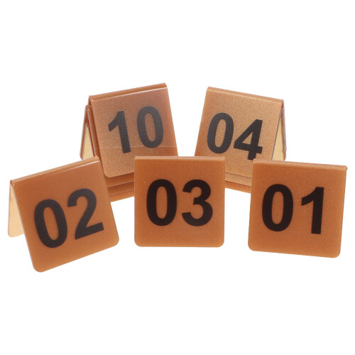 40Pcs Multi Acrylic Table Number Holders Double-Sided Reusable Signs 1