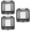 3Pcs Pc Material Breaker Box Cover Grey 4 Way Circuit Distribution Box 8