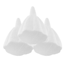 9Pcs White Foam Skirt Decoration Model DIY Painting Craft Supply