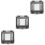 3Pcs Pc Material Breaker Box Cover Grey 4 Way Circuit Distribution Box 6