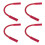 4Pcs Youth Exercise Short Ropes Red Lightweight Rope for Workout 4