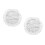 2Pcs Elastic Fitted Transparent PVC Round Tablecloth Waterproof Cover 4