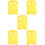 5Pcs Durable Eva Swimming Kickboards Yellow Float for Swim Practice 10