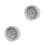 2Pcs Light Grey Household Desktop Clock Table Clock Mute Quiet Design 8