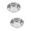 2Pcs Stainless Steel Salad Bowls Silver Dough Mixing Kitchen Basins 9