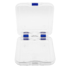 2Pcs Pc Mouth Guard Case for Home Use Transparent Denture Holder Box