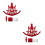 2Sets Red Sponge Liners Lightweight Breathable Sweat Absorbing 3