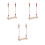 3Pcs Solid Wooden Swing for Children with Hemp Rope Multi-Color Design 7