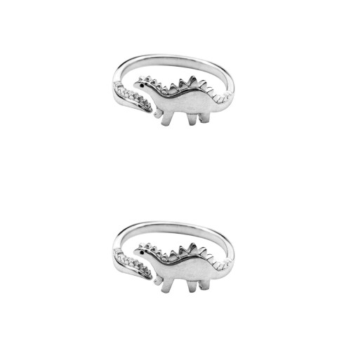 2Stk Modell Ring Offener Damen Schmuck Accessoire 2