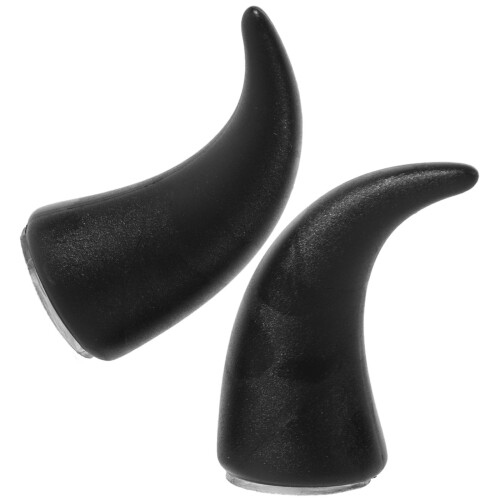 2Pairs Horns for Motorcycle Black Plastic Durable Decor