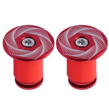 4Pcs Durable Aluminum Bike Handlebar Bar End Plugs Red