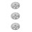 3Pcs Universal Stainless Steel Pot Covers Pan Lids Easy Clean Silver 9