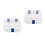 2Pcs Pc Mouth Guard Case for Home Use Transparent Denture Holder Box 4