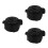 3Pcs Pressure Cooker Valve Replacement Steam Release Pp+iron Black Set 8