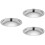 3Pcs Silver Stainless Steel Pan Lid Replacement Set for Cooking Pots 7