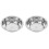 2Pcs Stainless Steel Salad Bowls Silver Dough Mixing Kitchen Basins 4