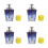 4Pcs Blue Pump Press Bottles Refillable Nail Polish Cleaner Containers 8