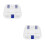 2Pcs Pc Mouth Guard Case for Home Use Transparent Denture Holder Box 3
