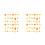 4Sets Premium Pet Yellow Botany Decals Easy Remove Decorative Stickers 5