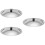 3Pcs Silver Stainless Steel Pan Lid Replacement Set for Cooking Pots 8