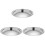 3Pcs Silver Stainless Steel Pan Lid Replacement Set for Cooking Pots 4
