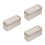 3Pcs Golden Iron Metal Tin Box Multipurpose Storage Container with Lid 7
