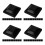 4Sets Black PP Plastic Fence Column Covers Guardrail Post Caps 10