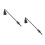 2Pcs Metal Candle Snuffer Set Black Long Handle Safe Wick Extinguisher 5