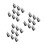 24Pcs Universal Deer Warning Whistles for Vehicles Durable ABS Silver 4
